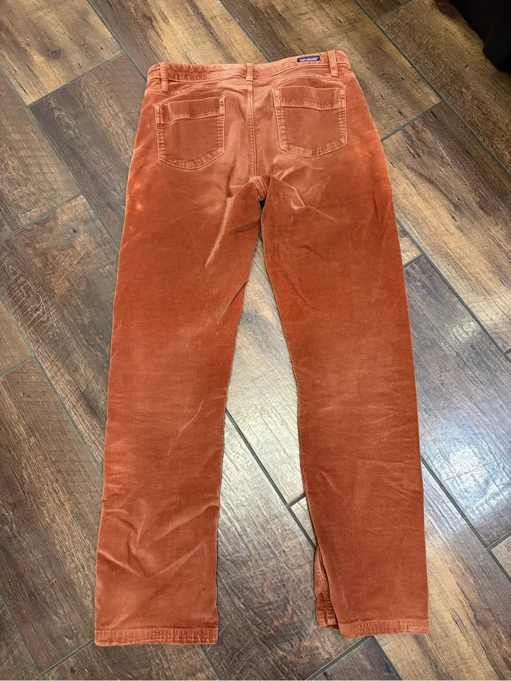 Patagonia Burnt Orange Terracota Corduroy Pants Organic Cotton Retro Vintage
